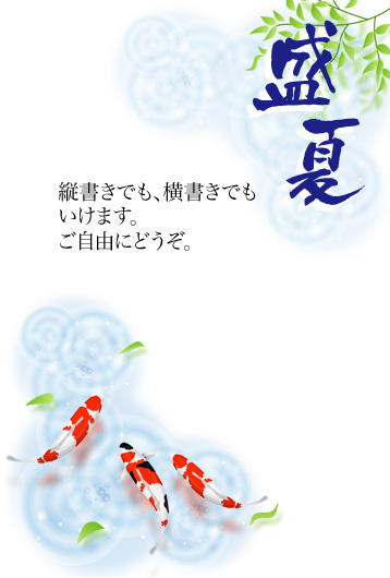 暑中見舞いを兼ねたお礼状 にしきごい お礼の手紙の書き方